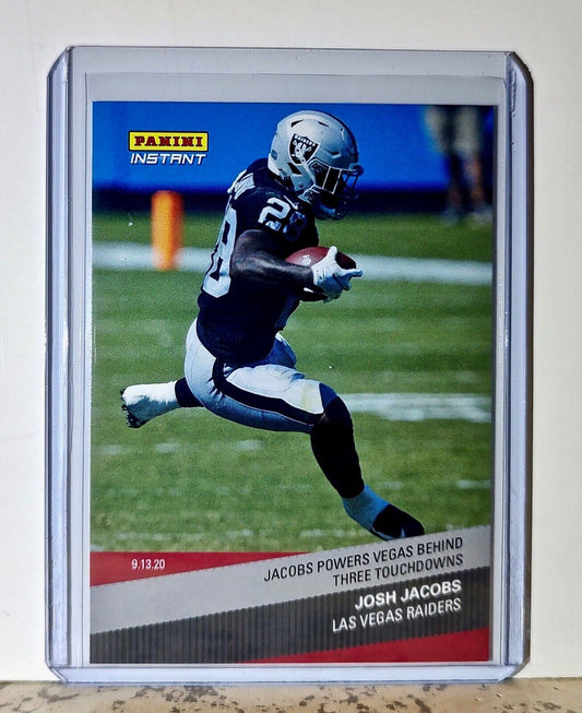 Josh Jacobs 2020 Panini NFL #18 Football Card Las Vegas Raiders 1 of 166