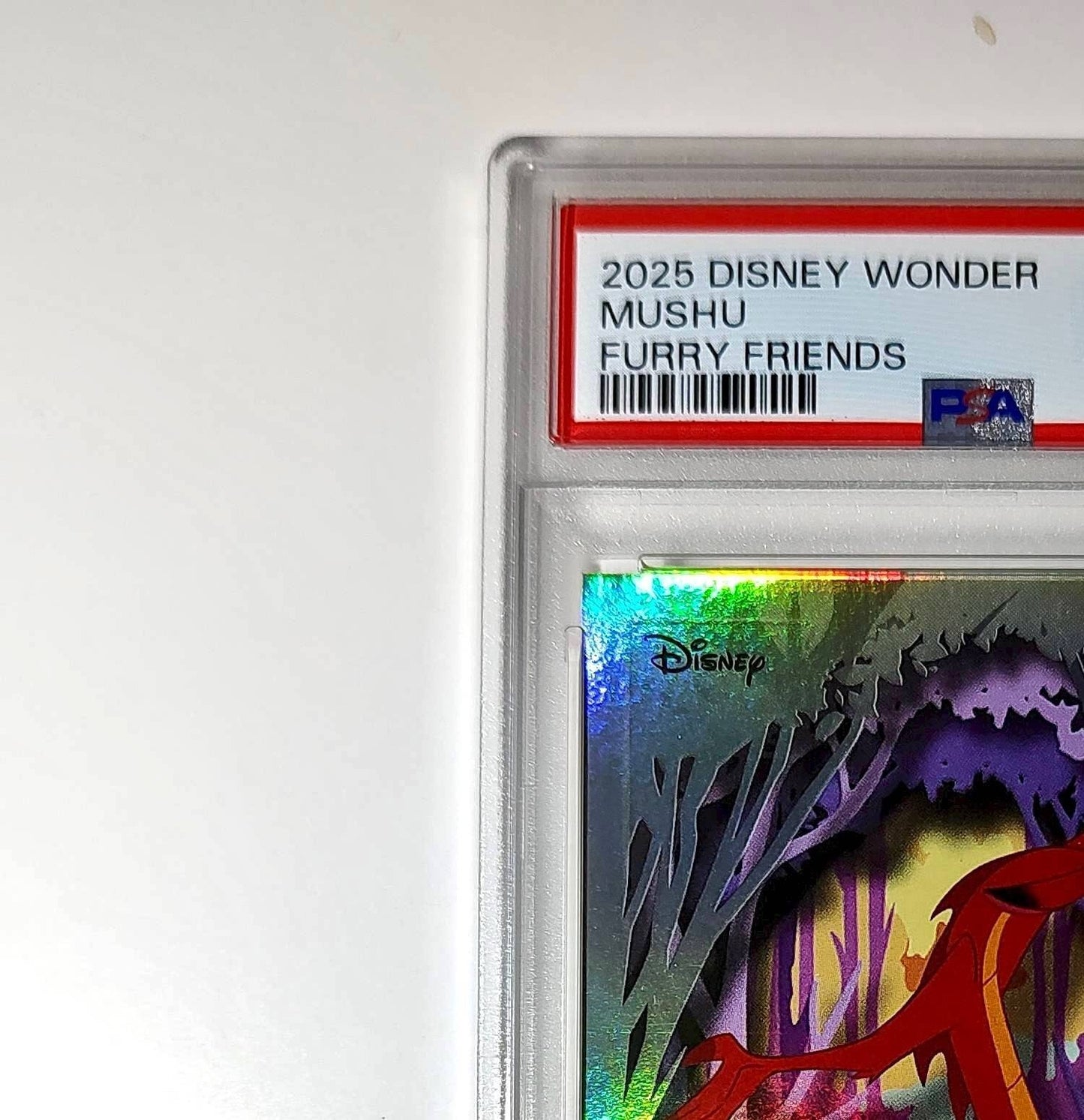 Mushu 2025 Topps Disney #FF-16 Furry Friends Card Mulan PSA 10