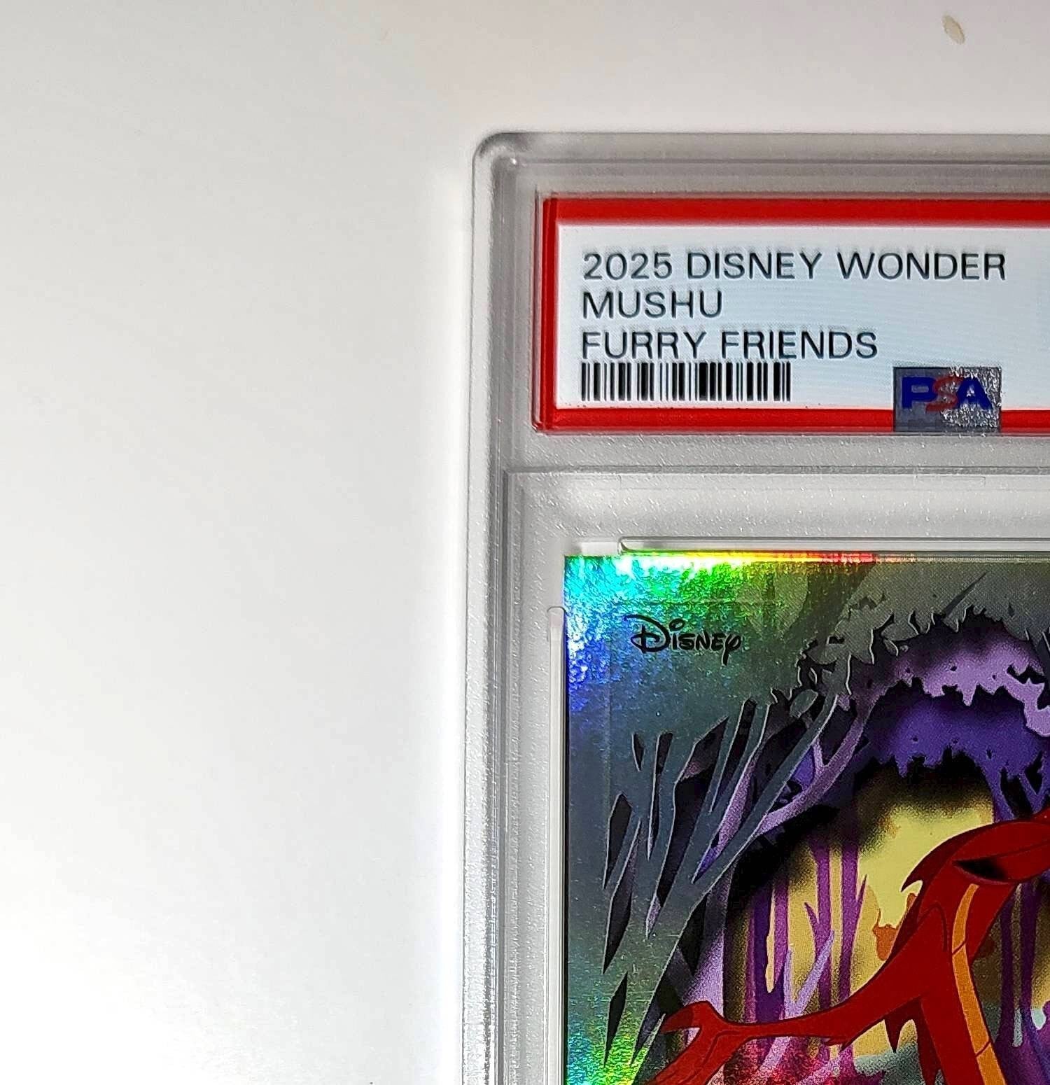 Mushu 2025 Topps Disney #FF-16 Furry Friends Card Mulan PSA 10