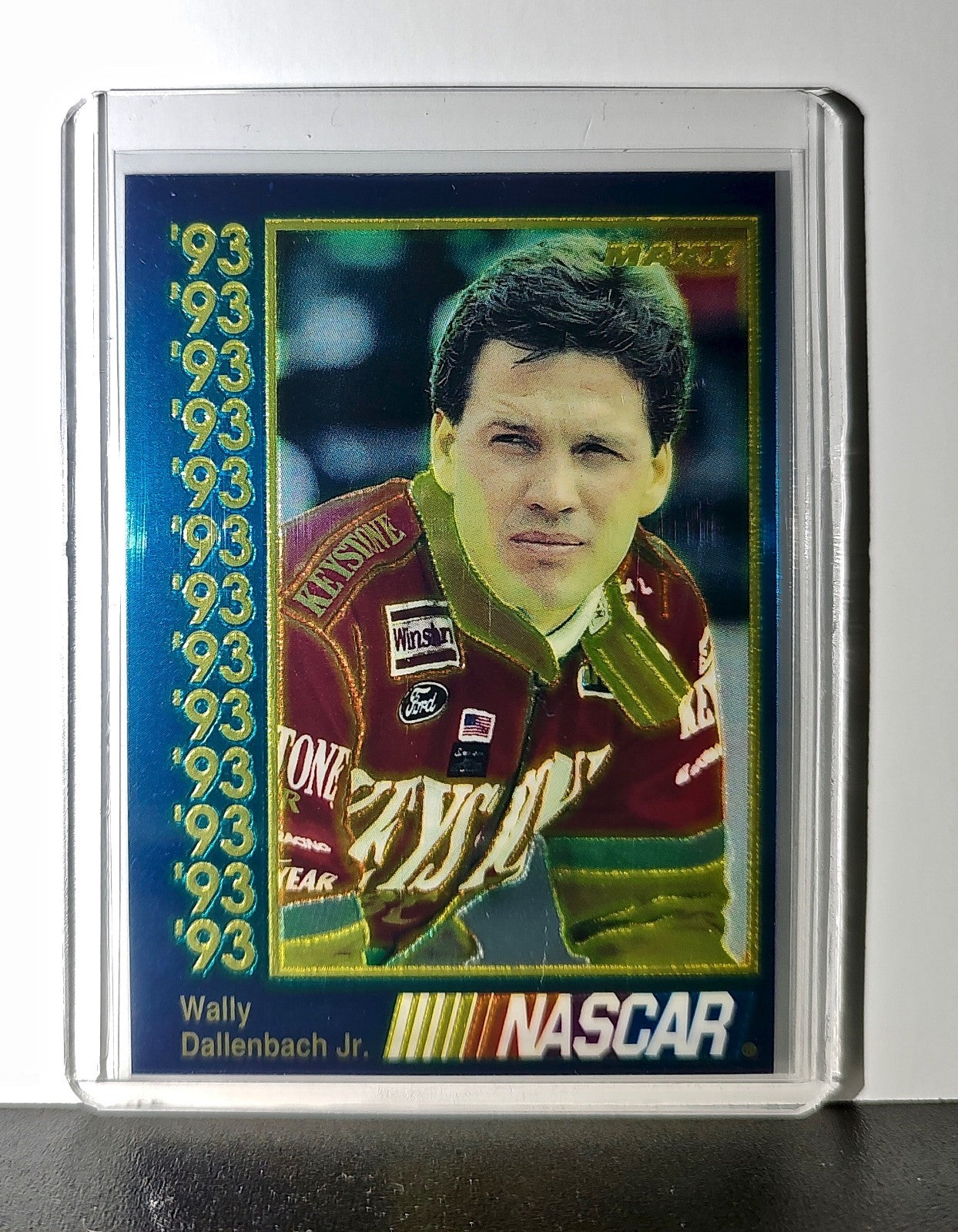 Wally Dallenbach Jr. 1993 Maxx Premier Plus Racing #16 NASCAR Card Roush Racing