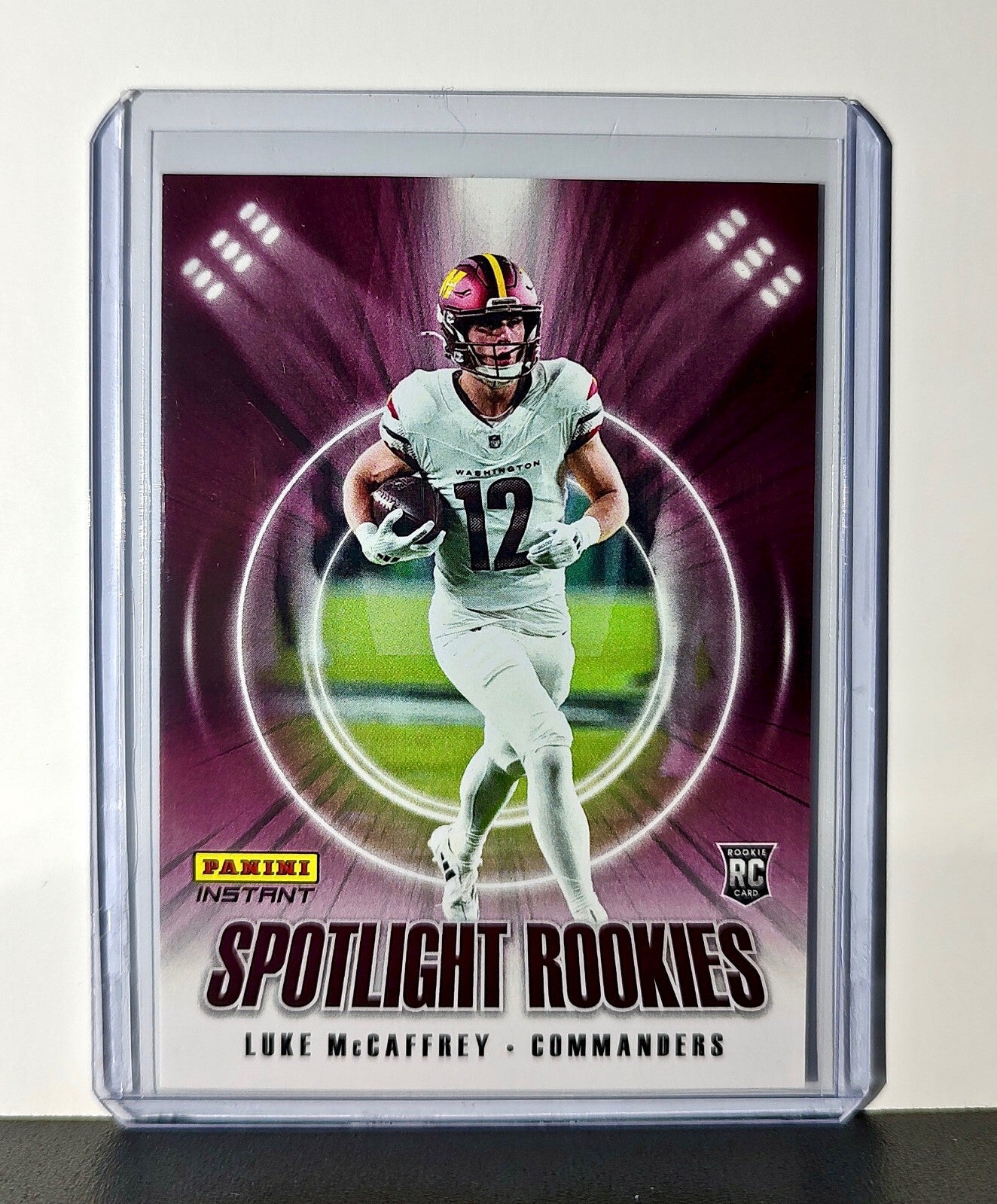 Luke McCaffrey Rookie 2024 Panini Spotlight Rookies NFL 30 Commanders 1 of 1426