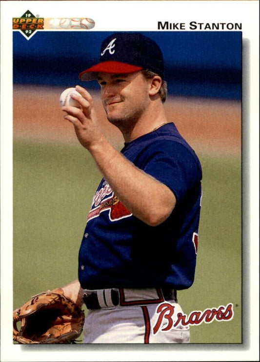 Mike Stanton 1992 Upper Deck MLB #653 Baseball Card Atlanta Braves