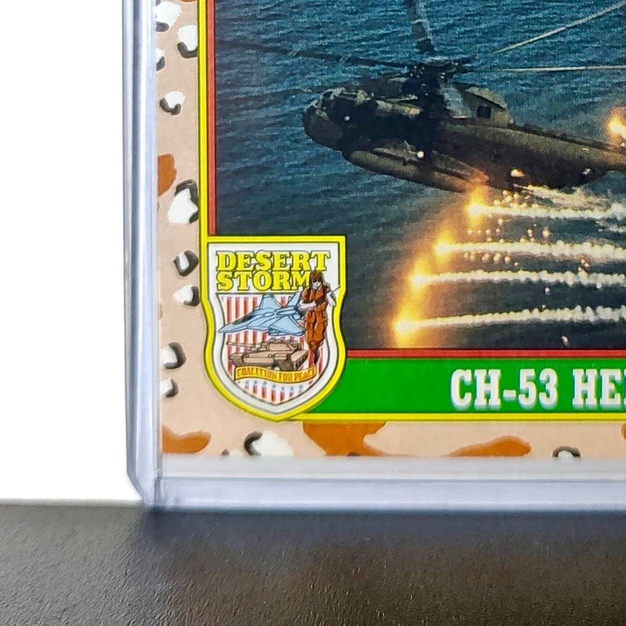 CH-53 Sea Stallion Helicopter 1991 Topps Desert Storm #9 Card
