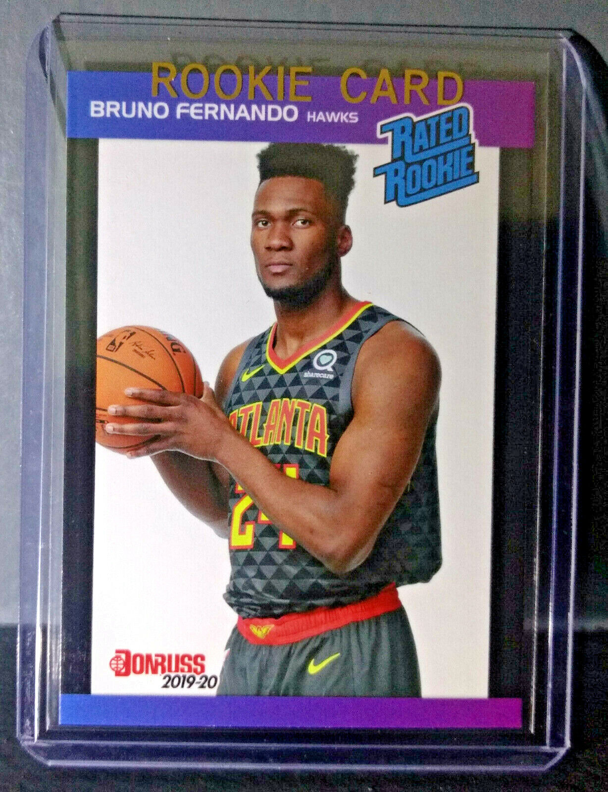 Bruno Fernando 2019-20 Panini NBA #28 Rated Rookie Retro Card 1/3431