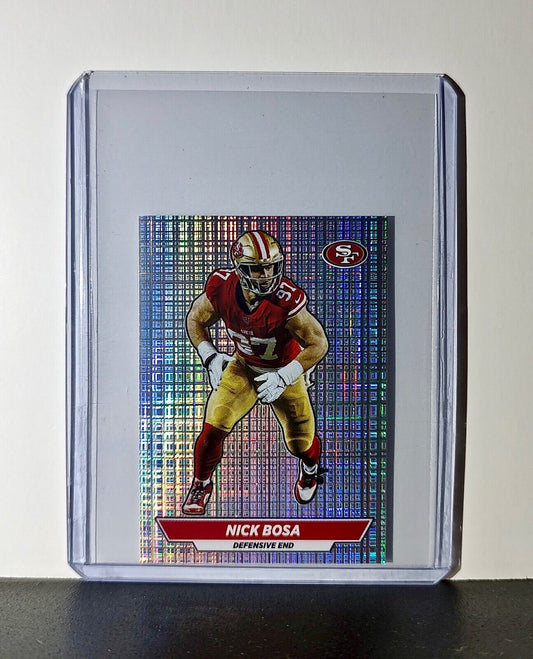Nick Bosa 2024 Panini NFL Sticker #522 Foil San Francisco 49ers