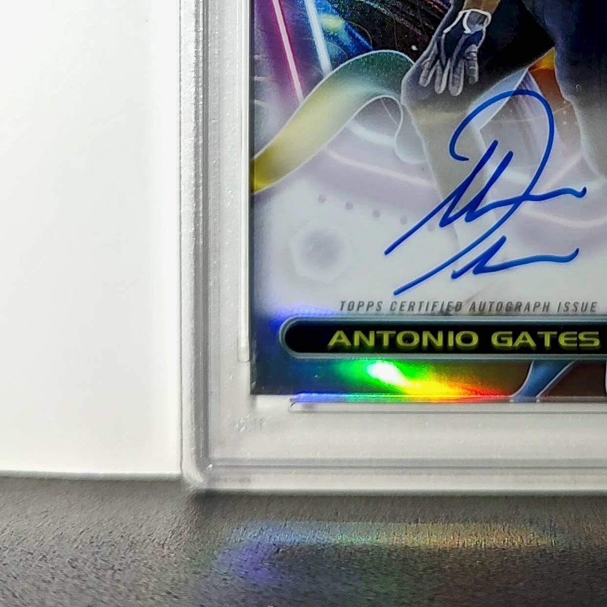 Antonio Gates 2023 Topps Chrome Cosmic #CCA-AG Refractor PSA 10 Auto 10