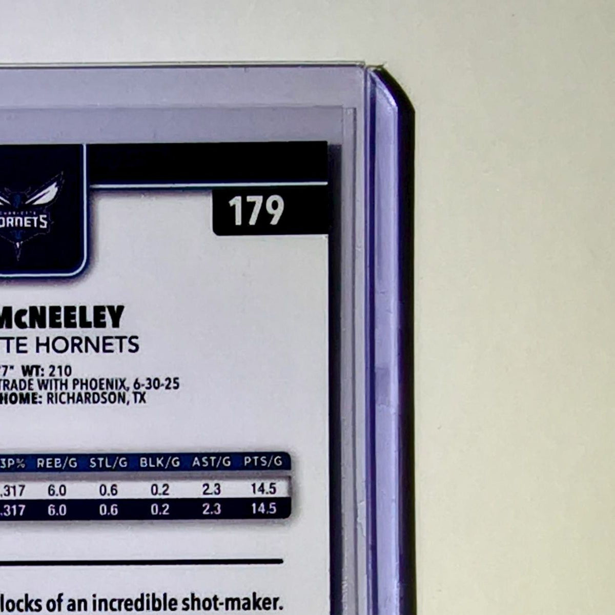 Liam McNeeley Rookie 2025-26 NBA Topps Chrome Update RayWave Refractor #179 Card