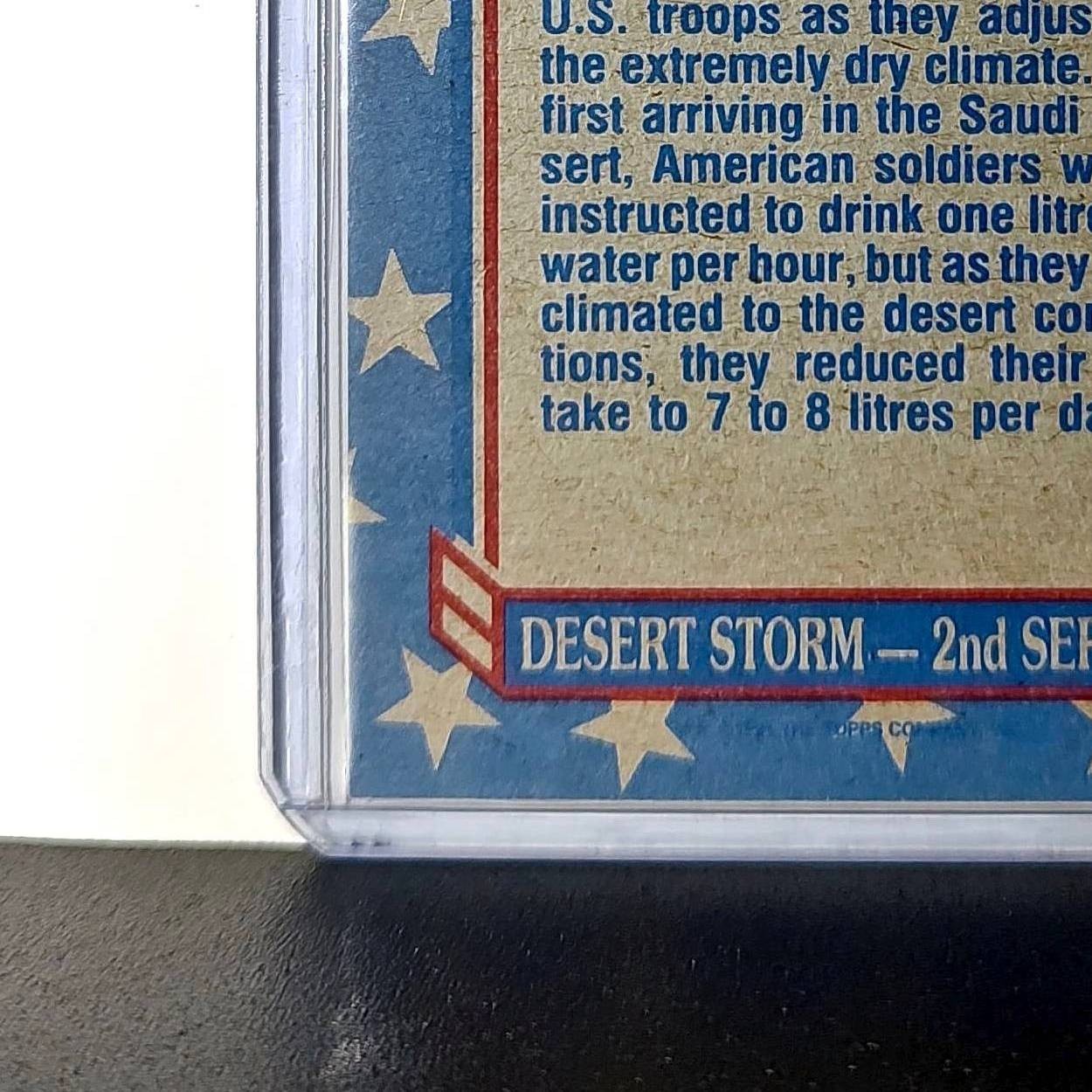 Desert Drink 1991 Topps Desert Storm #154 Card
