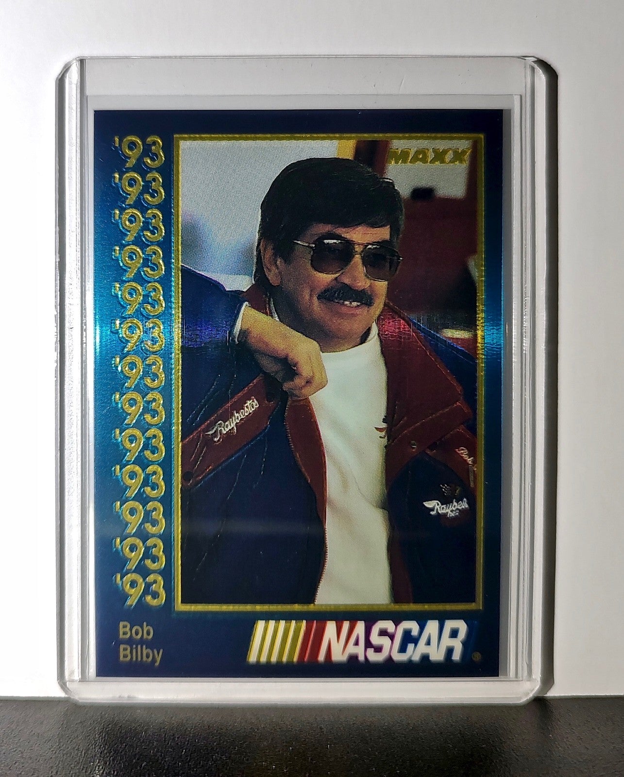 Bob Bilby 1993 Maxx Premier Plus Racing #117 NASCAR Card Bobby Allison Racing