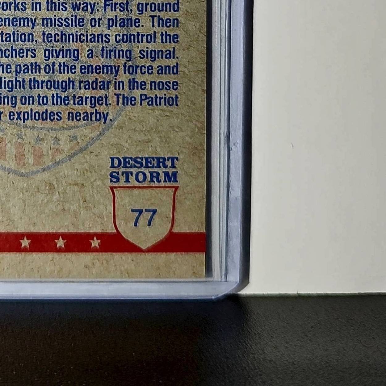 Patriot Missile Command 1991 Topps Desert Storm #77 Card