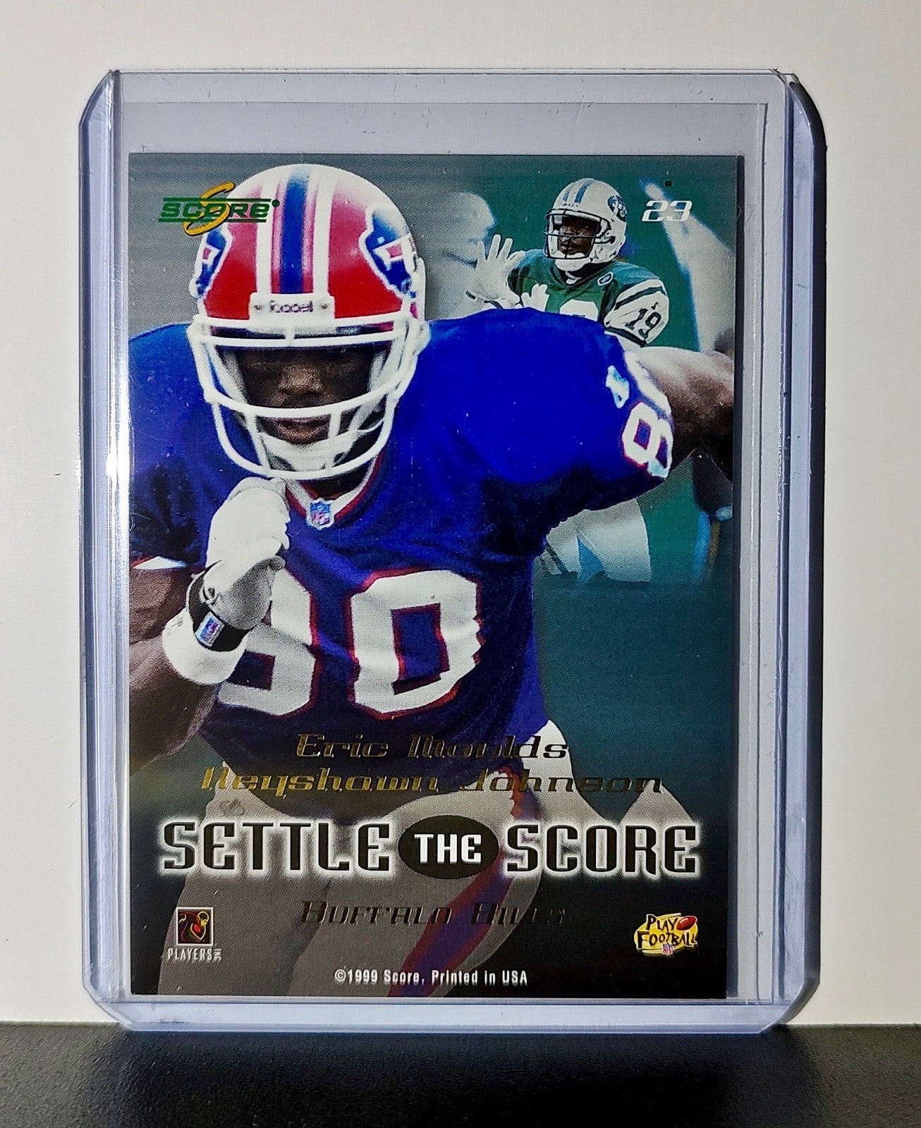 Eric Moulds / Heyshawn Johnson 1999 Score NFL #23 Cards Buffalo Bills / New York