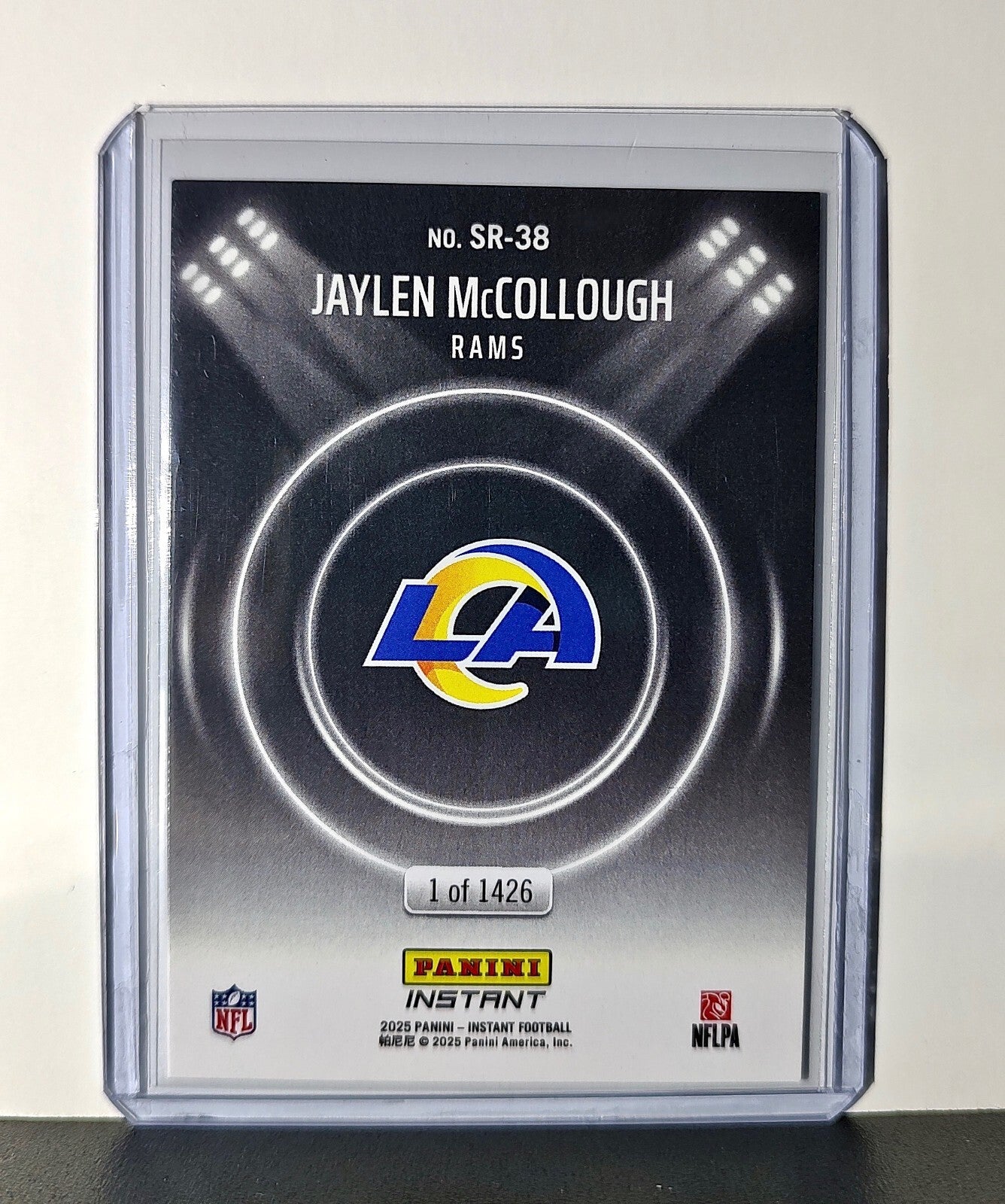 Jaylen McCollough Rookie 2024 Panini Spotlight Rookies NFL #38 Rams 1 of 1426