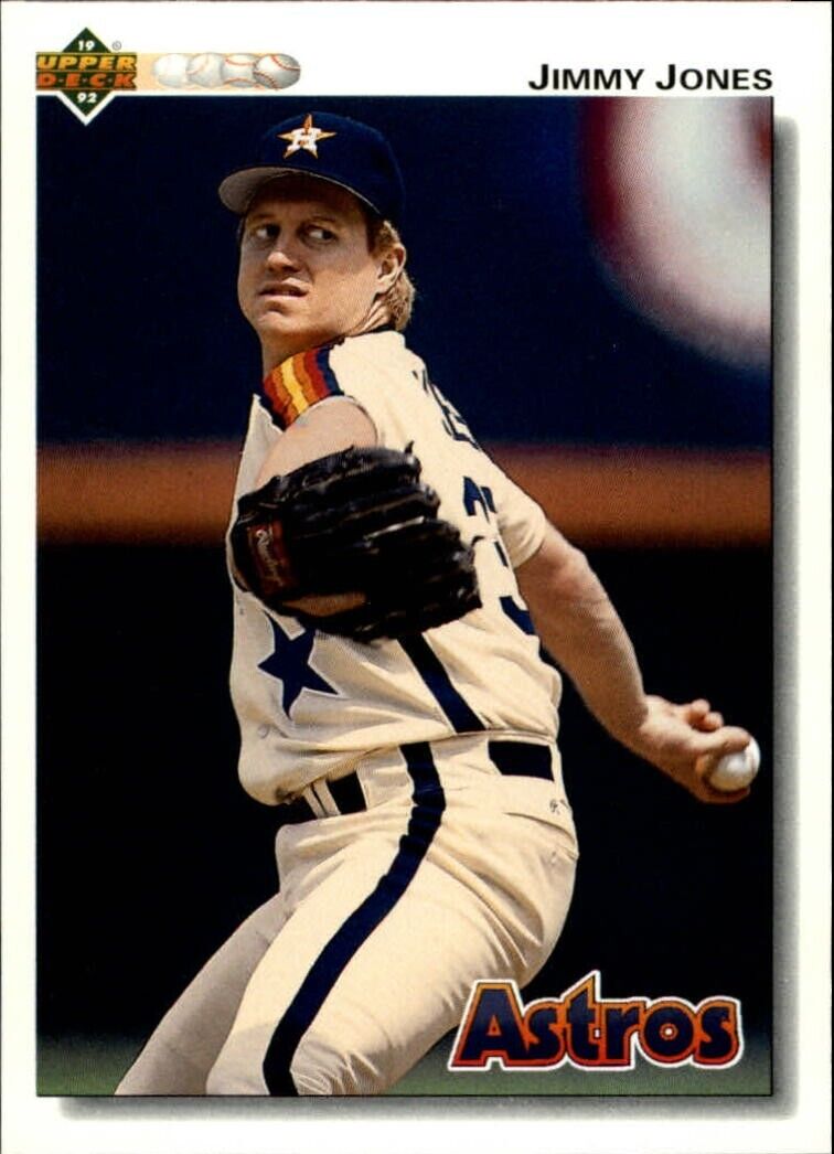 Jimmy Jones 1992 Upper Deck MLB #392 Baseball Card Houston Astros