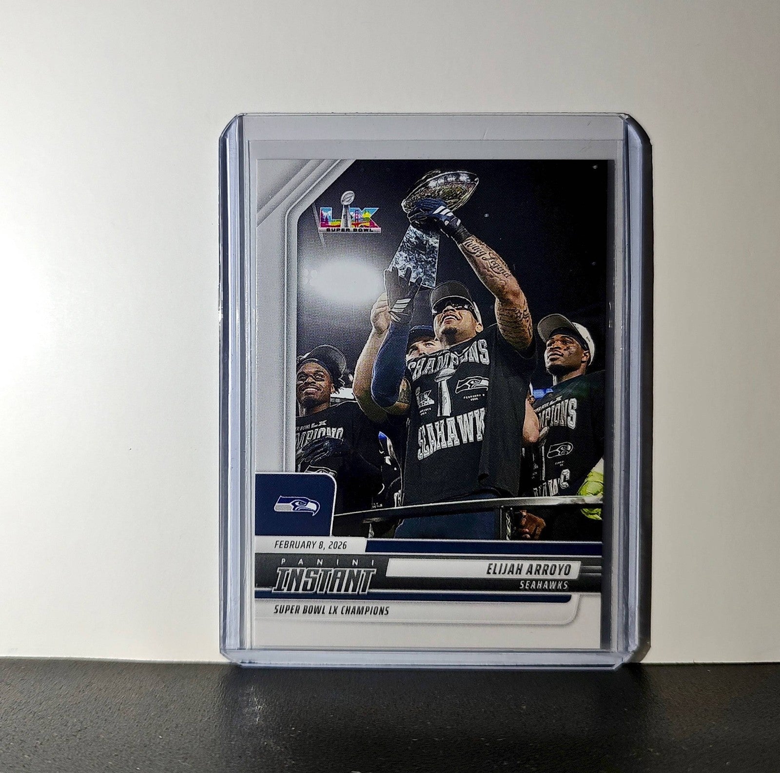 Elijah Arroyo 2026 Panini NFL Super Bowl LIX Champions #31 Card Seattle Seahawks