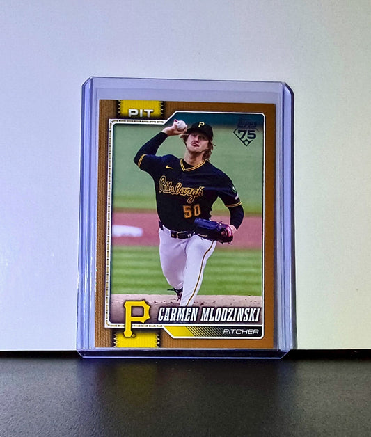Carmen Mlodzinski 2026 Topps Update Gold MLB #US141 Card 376/2026 Pirates