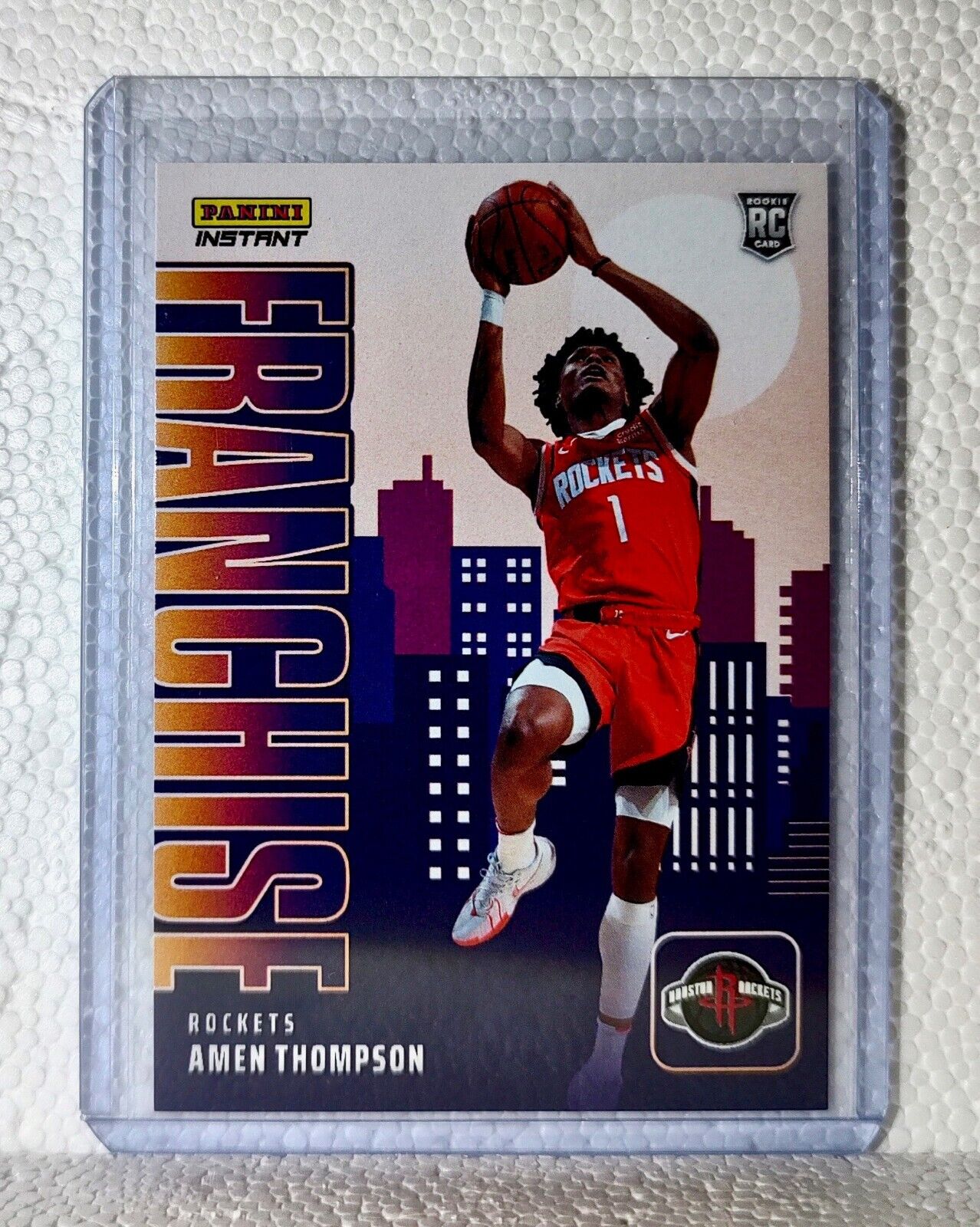 Amen Thompson 2023-24 NBA #26 Franchise Basketball Card Houston Rockets 1/485