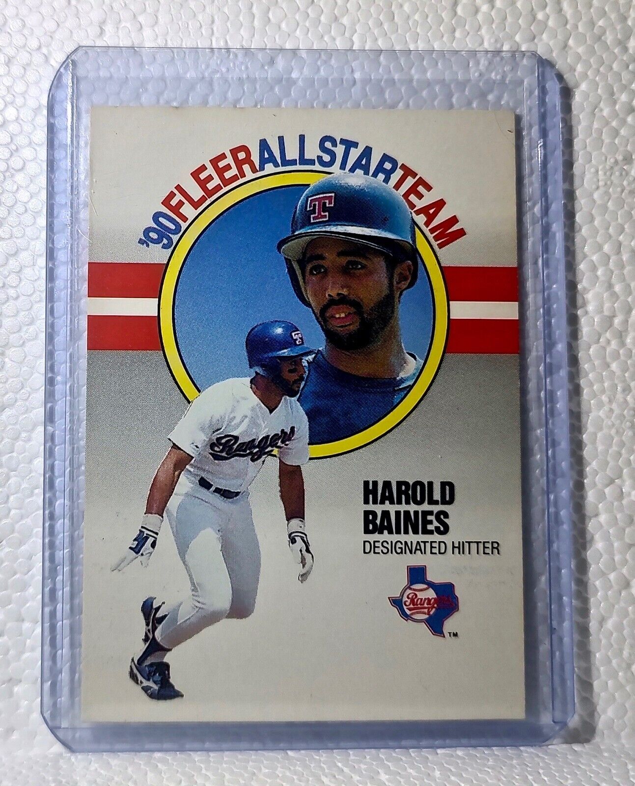 Harold Baines 1990 Fleer MLB #1 Baseball Card Texas Rangers