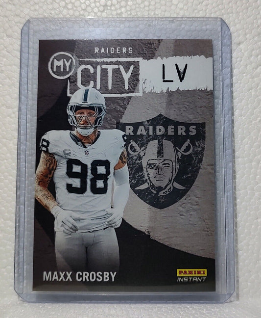 Maxx Crosby 2023 Panini NFL #15 My City Football Card Raiders 1/344