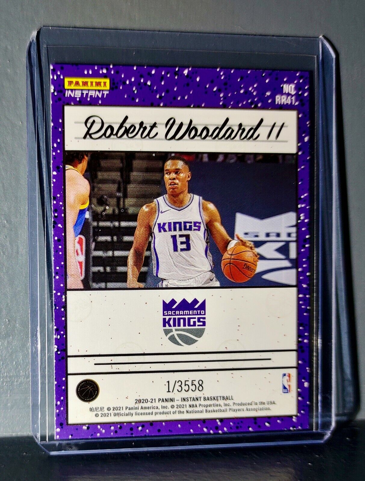 Robert Woodard II 2020-2021 Panini NBA #41 Rated Rookie Retro Card 1/3558