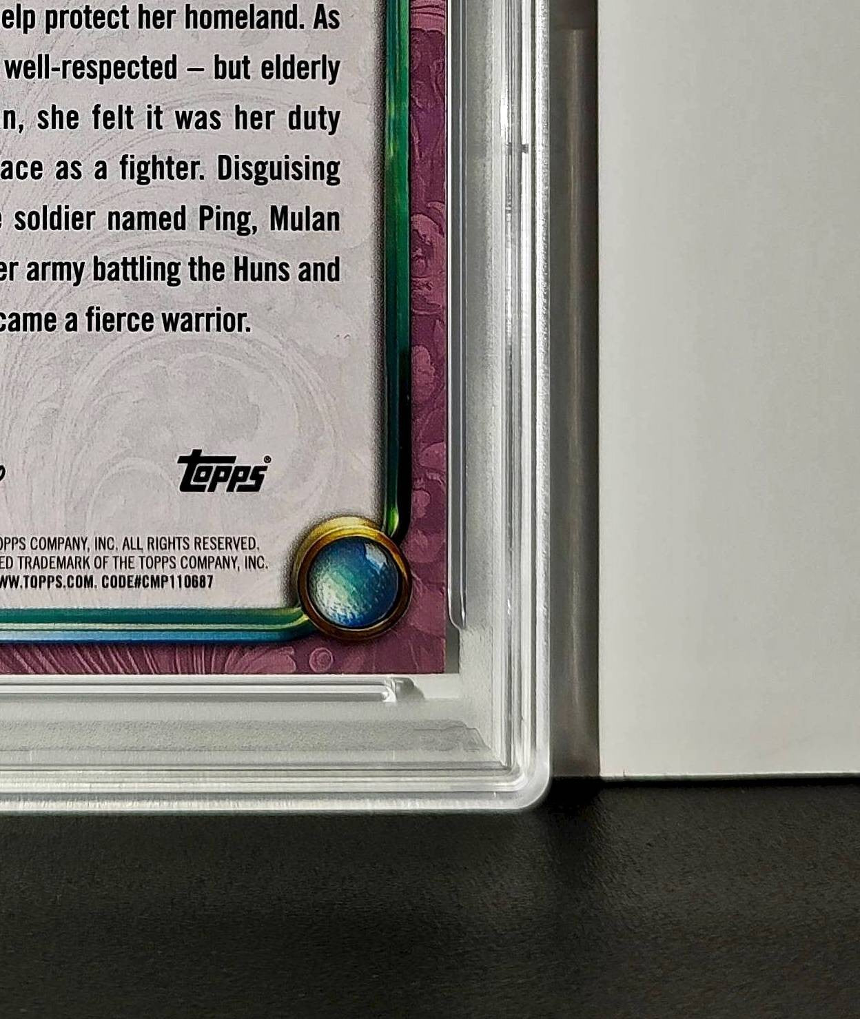 Mulan 2025 Topps Disney Cartoon Princess #158 Card Mulan PSA 10