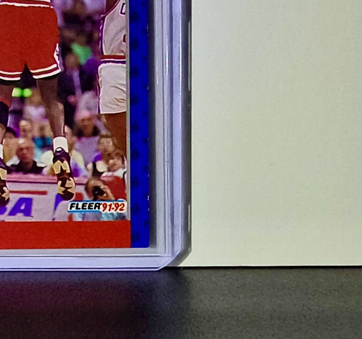 Michael Jordan 1991-92 Fleer Team Leader #375 Basketball Card Chicago Bulls