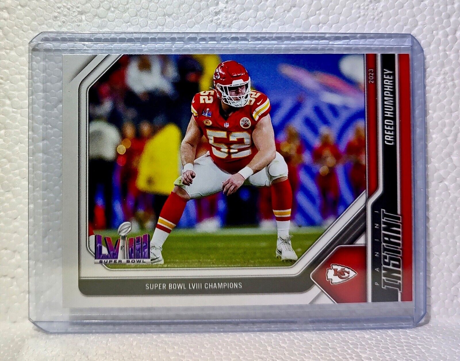 Creed Humphrey 2023 Panini NFL Superbowl Champions #19 Card Kansas City Chiefs