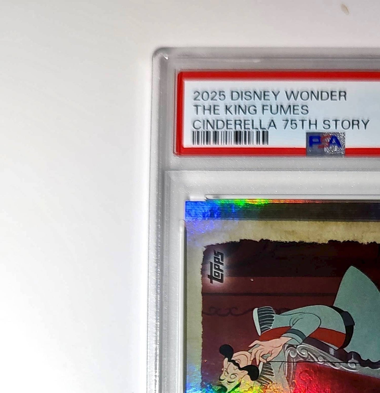 The King fumes! 2025 Topps Disney #C75-15 PSA 10 Gem Mint