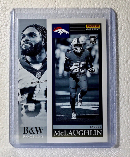 Jaleel McLaughlin 2023 Panini NFL #16 Black & White Rookies Card Broncos 1/216