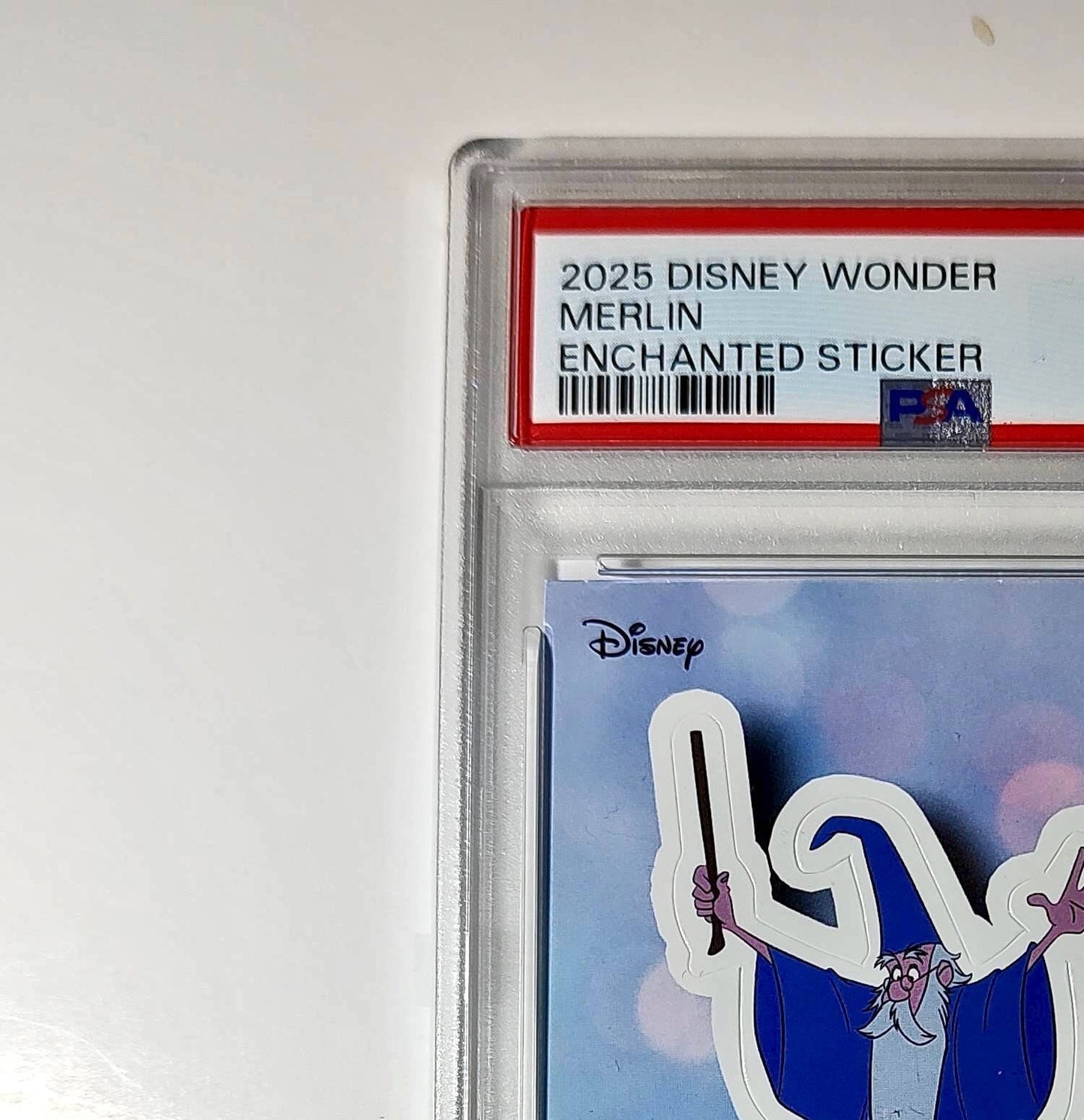 Merlin 2025 Topps Disney #ES-11 Enchanted Sticker Card PSA 9