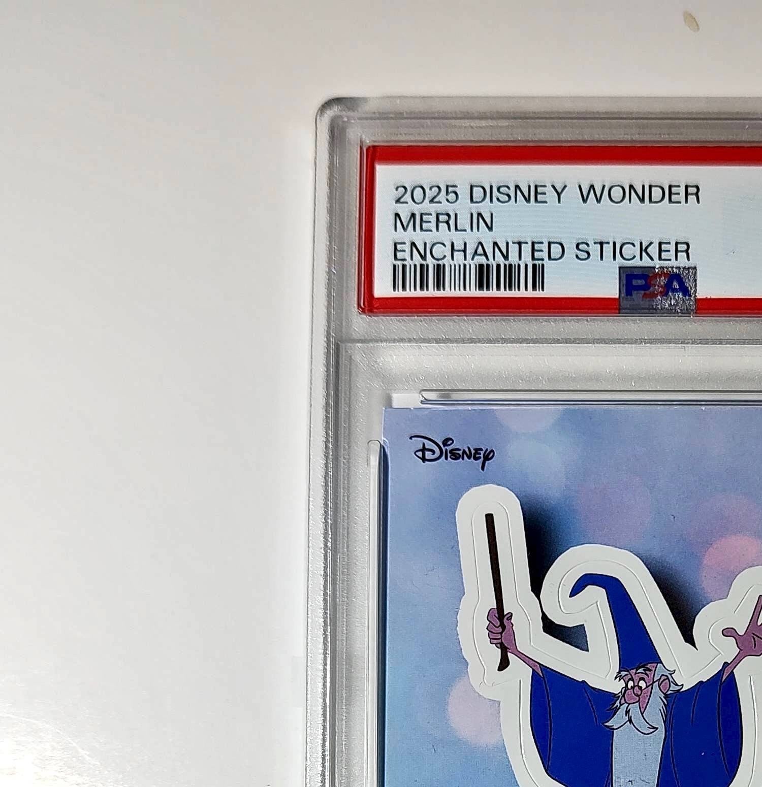 Merlin 2025 Topps Disney #ES-11 Enchanted Sticker Card PSA 9