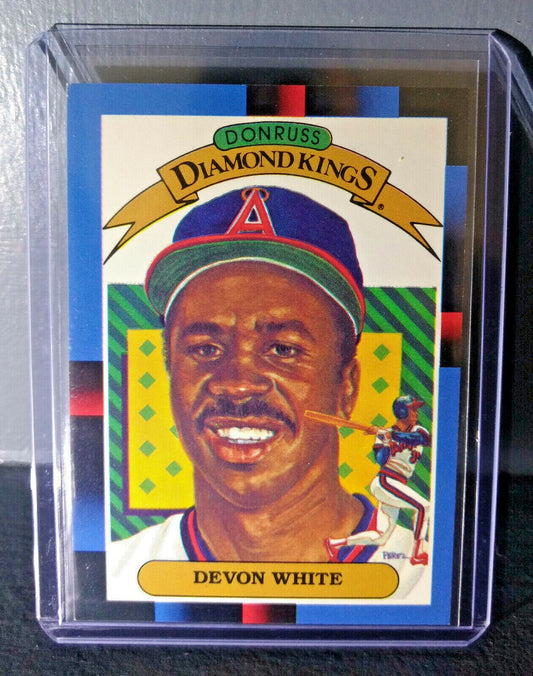 1988 Devon White Donruss Diamond Kings #8 Baseball Card