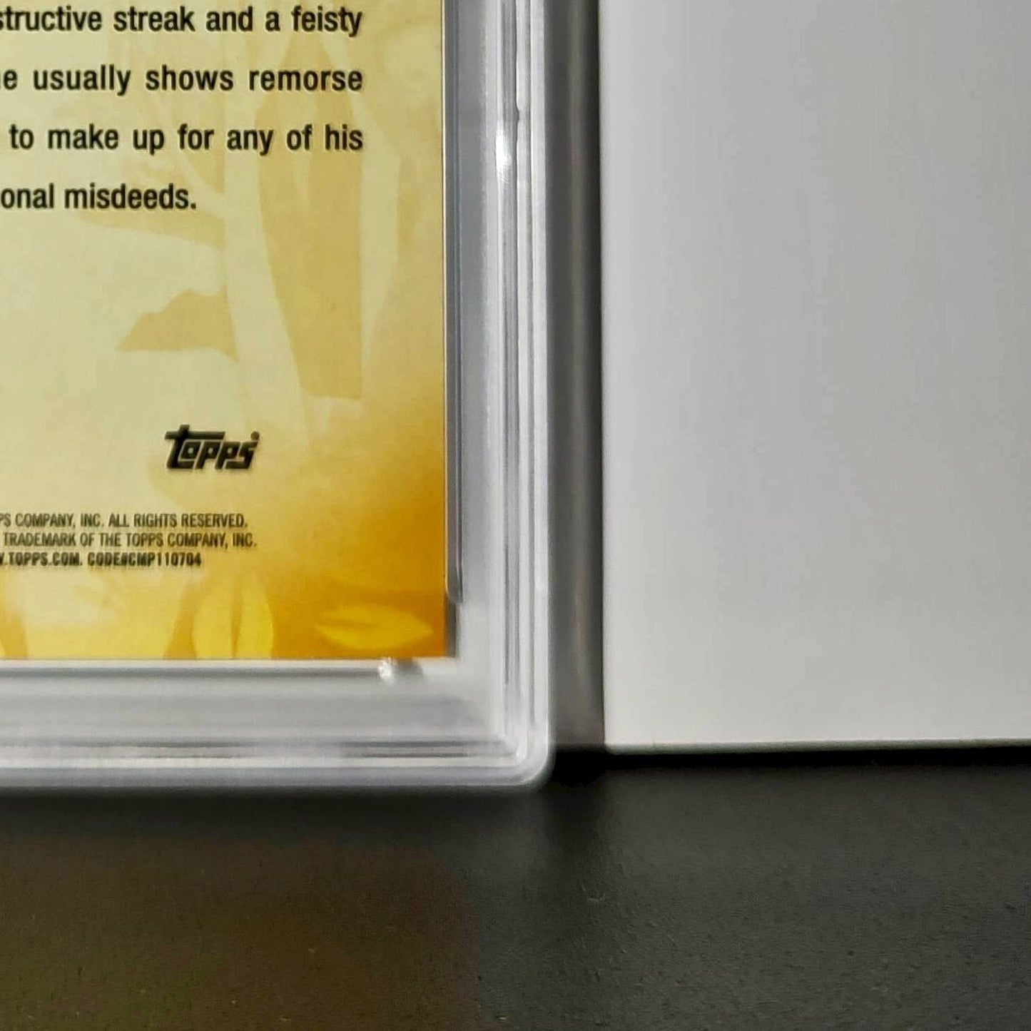 Figaro 2025 Topps Disney #FF-3 Furry Friends Card Pinocchio PSA 7