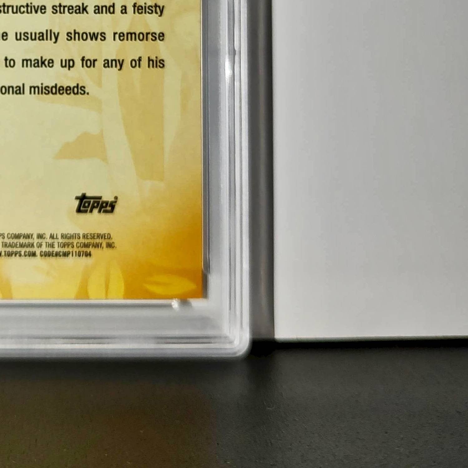 Figaro 2025 Topps Disney #FF-3 Furry Friends Card Pinocchio PSA 7