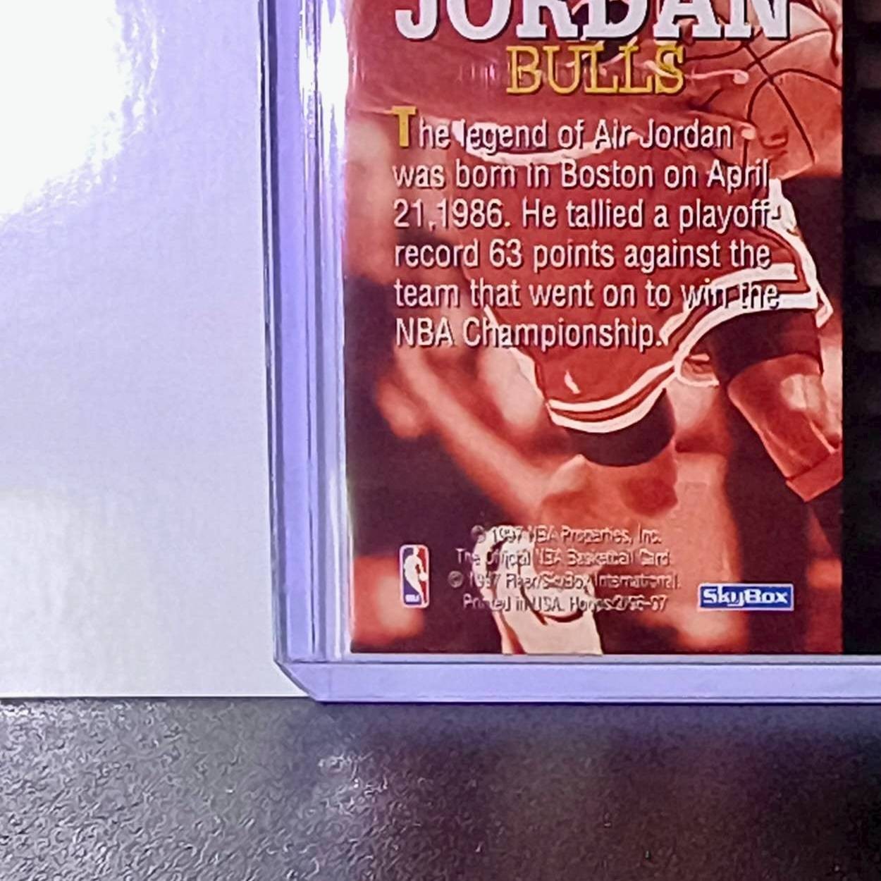 Michael Jordan 1996-97 Hoops Career Best Game #335 Basketball Card Chicago Bulls