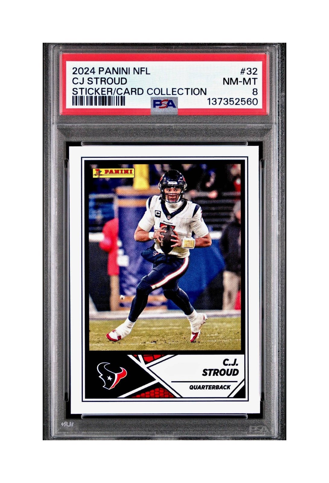 C.J. Stroud 2024 Panini Sticker Collection #32 PSA 8 NM-MT