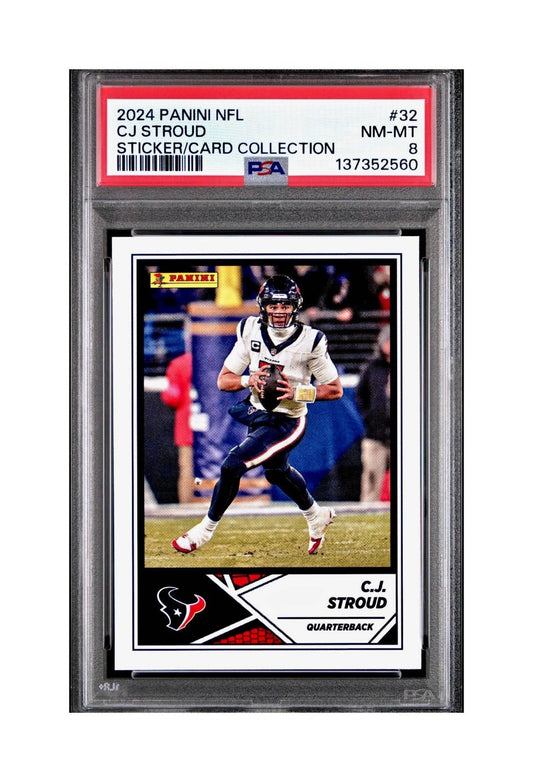 C.J. Stroud 2024 Panini Sticker Collection #32 PSA 8 NM-MT