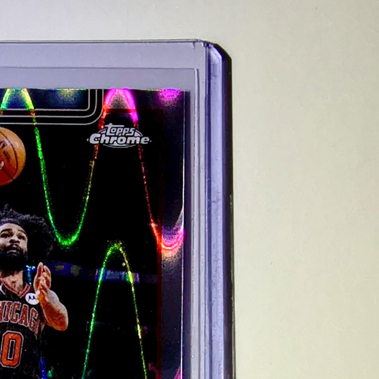 Coby White 2025-26 NBA Topps Chrome Update RayWave Refractor #93 Card Bulls