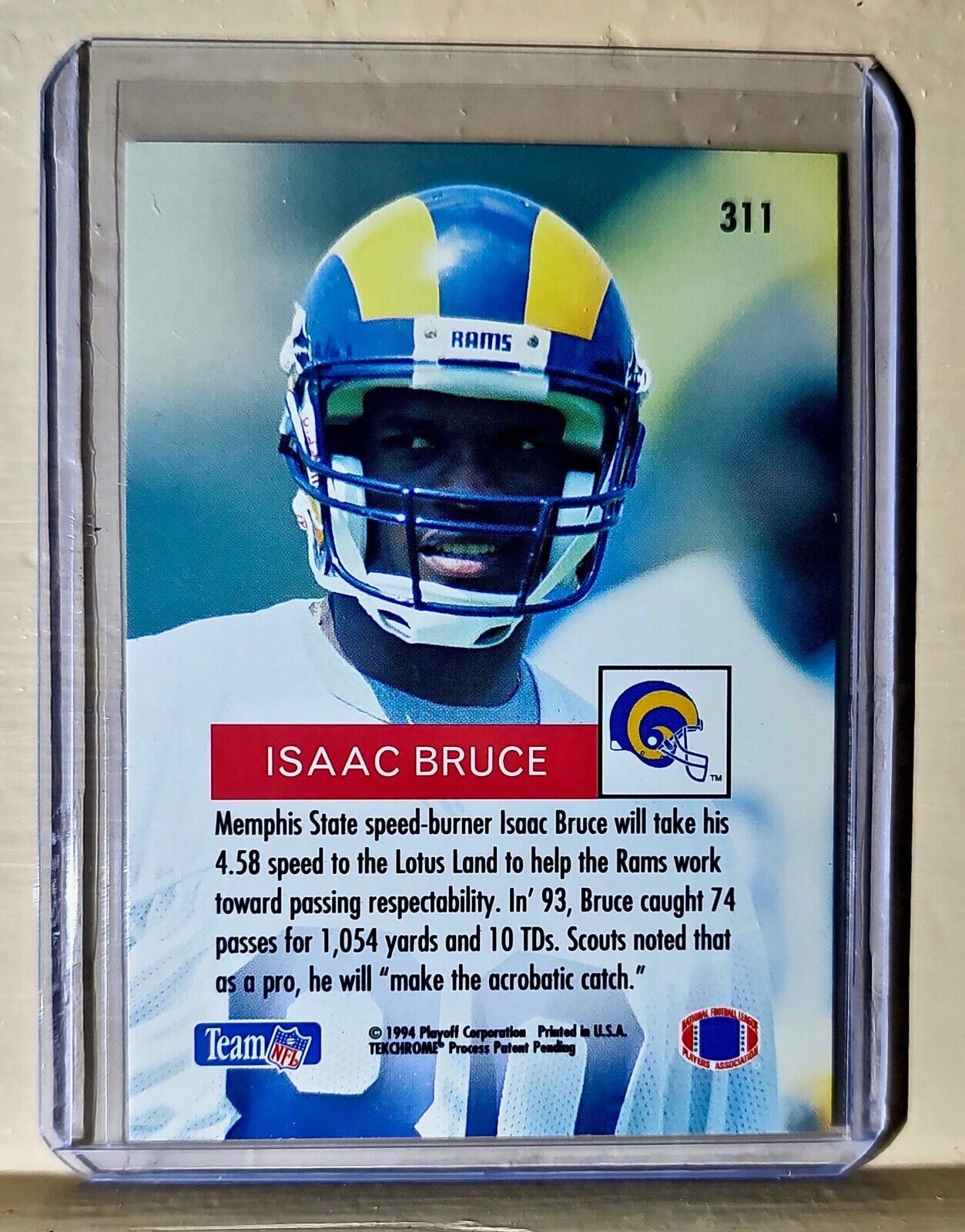 Isaac Bruce 1994 Playoff Rookies Football #311 NFL Card Rams