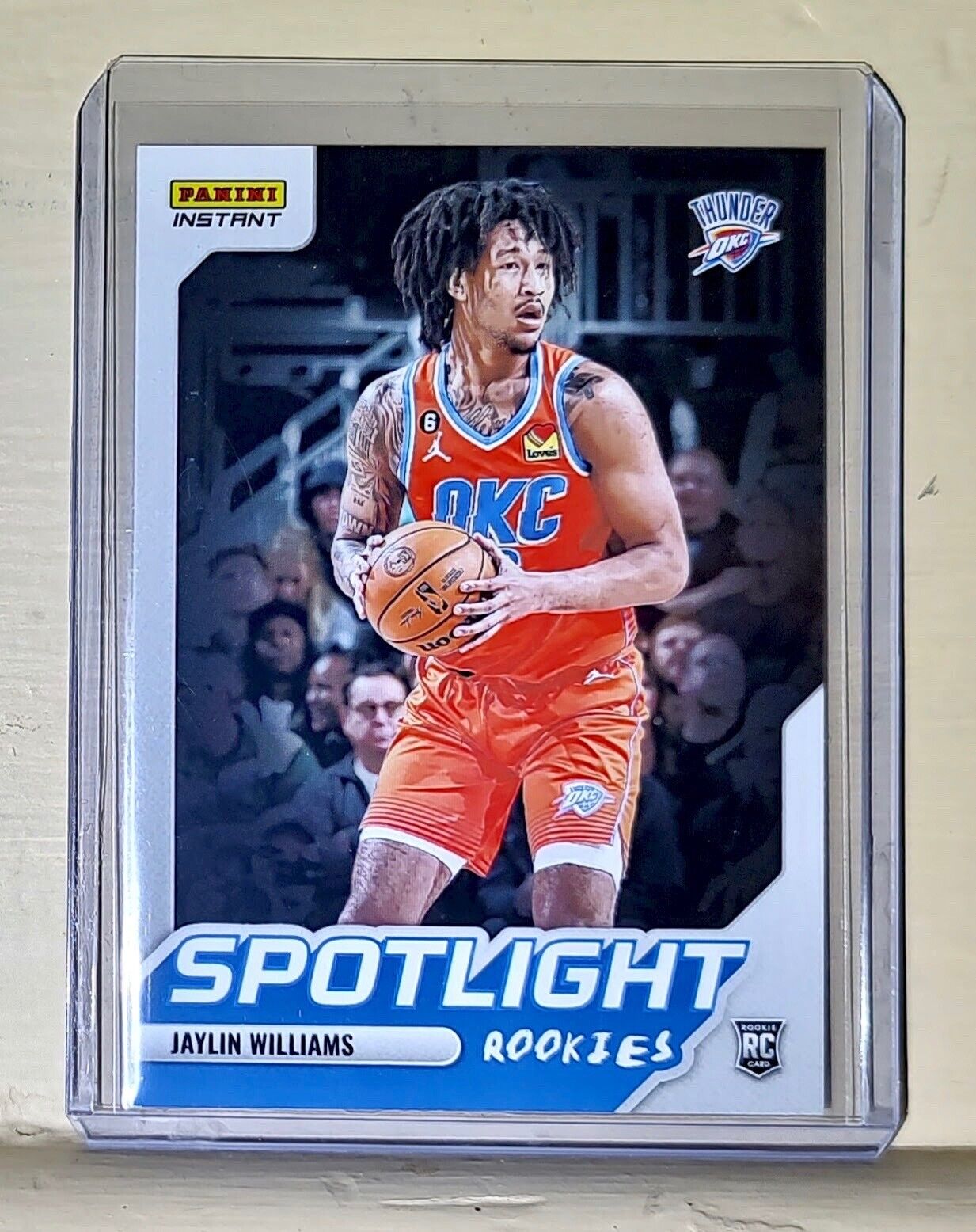 Jaylin Williams 2022-23 Panini NBA #40 Spotlight Rookies Card 1/965