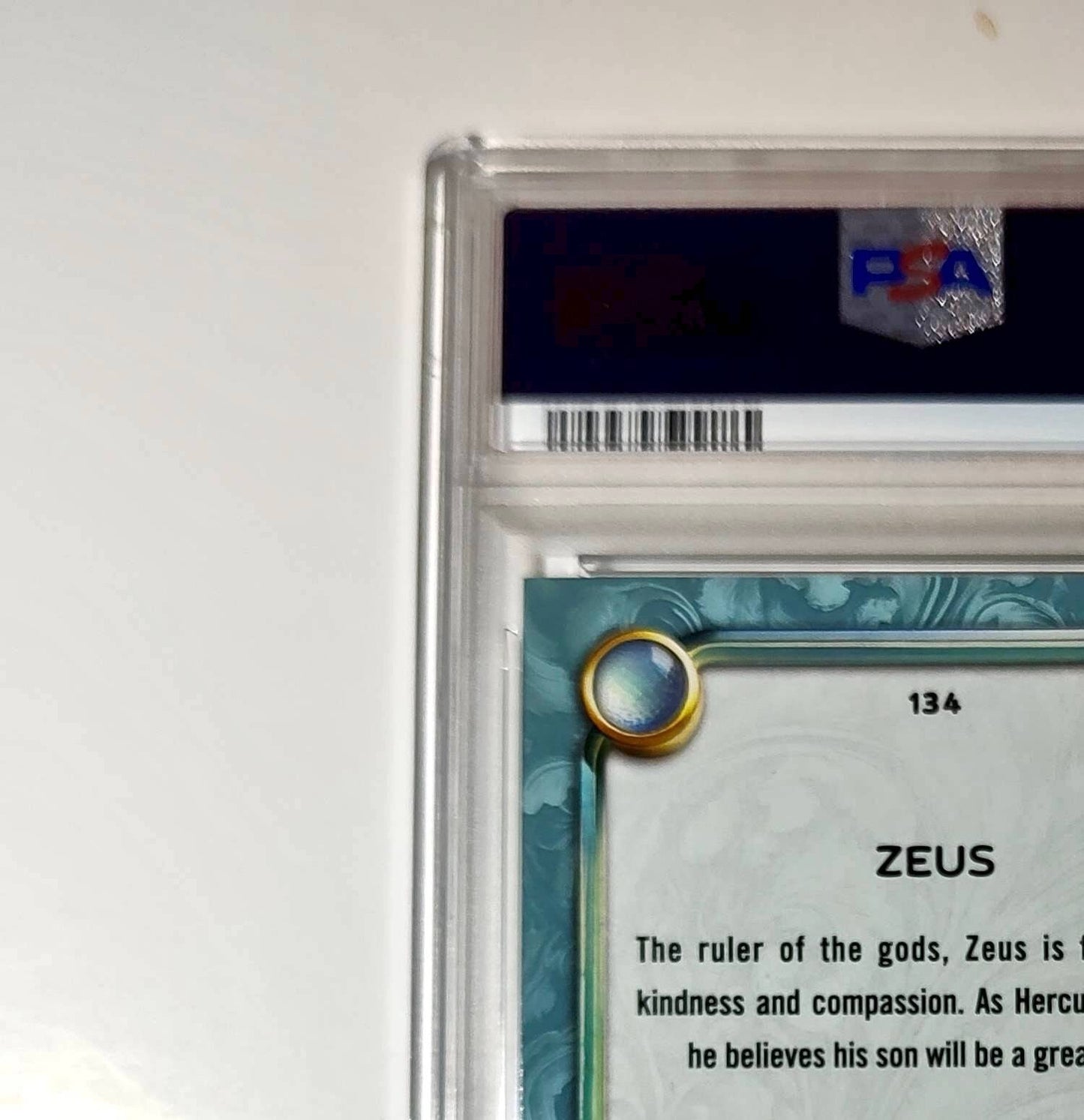Zeus 2025 Topps Disney Wonder #134 Diamond Card Hercules PSA  PSA 9