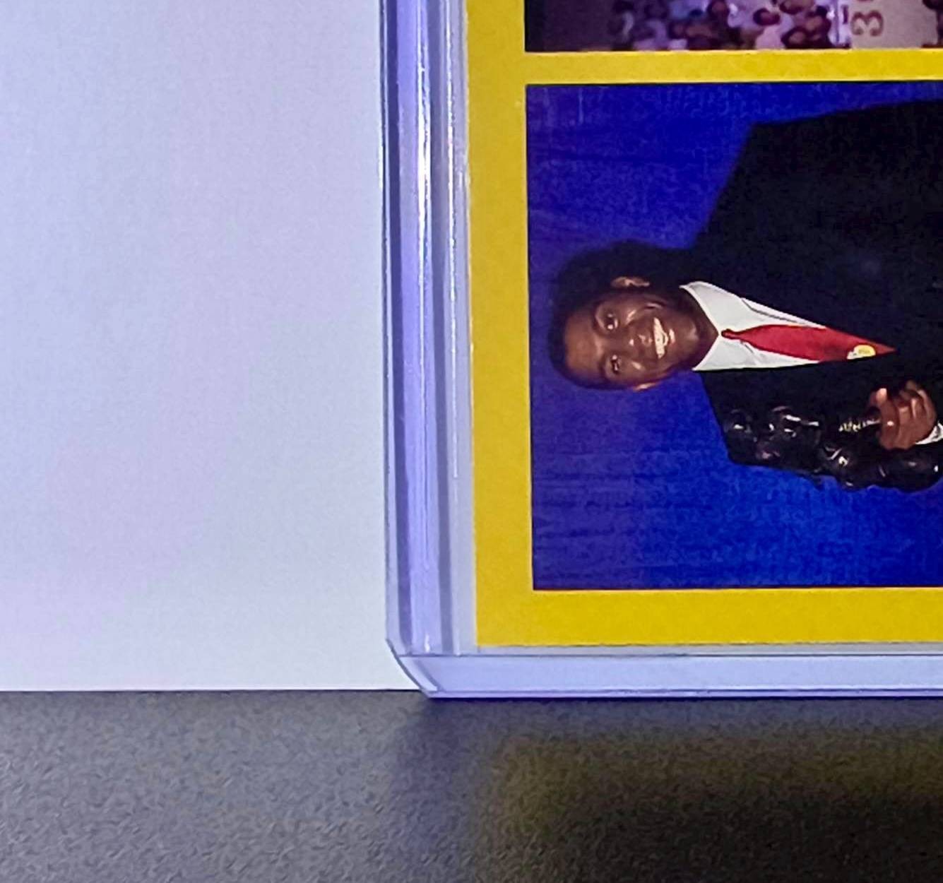 Michael Jordan Magic Johnson 1990-91 NBA Hoops Super Streaks #385 Card Bulls