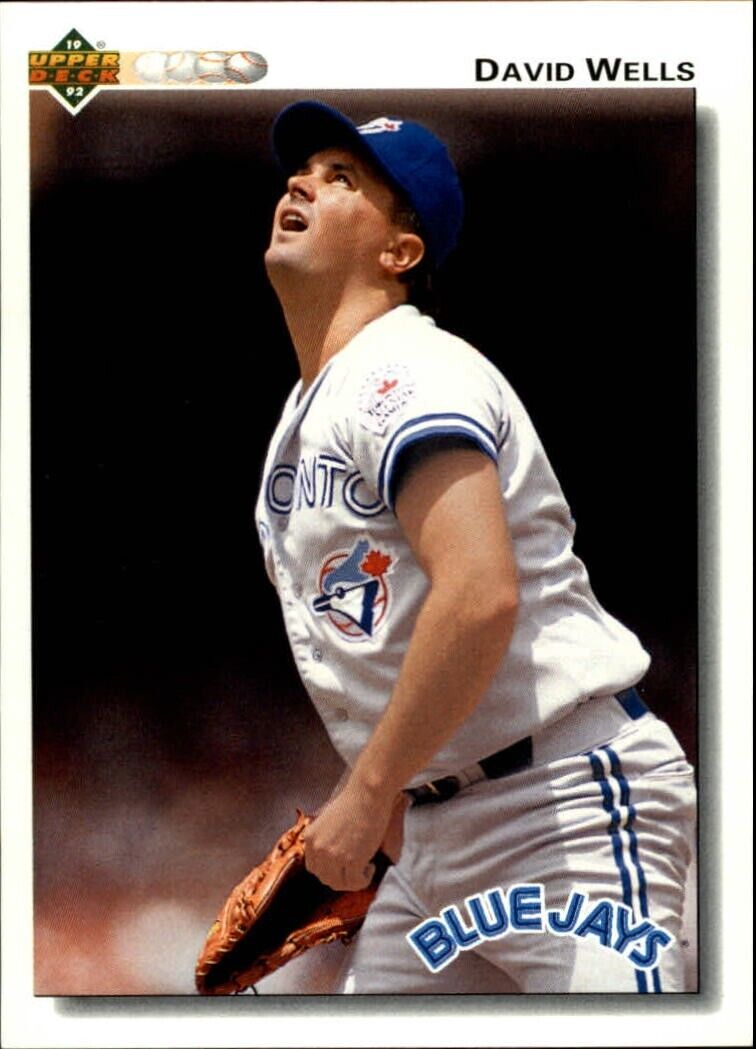 David Wells 1992 Upper Deck MLB #116 Baseball Card Toronto Blue Jays