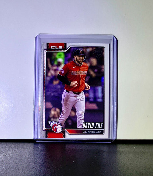 David Fry 2026 Topps Update MLB #US326 Card Cleveland Guardians