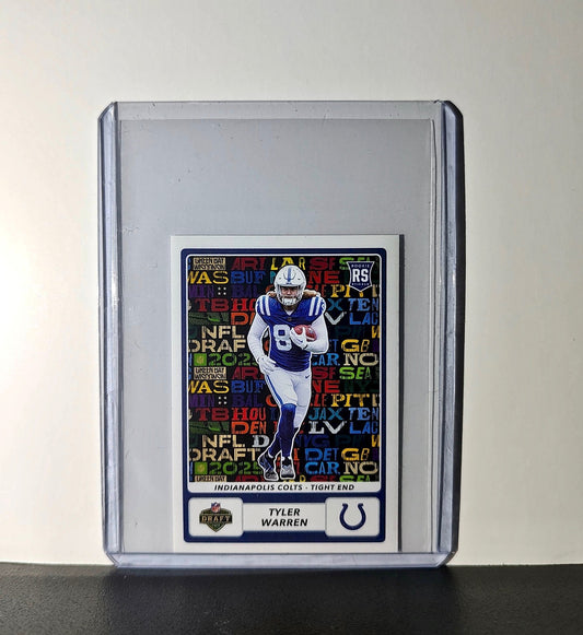 Tyler Warren Rookie 2025 Panini NFL #556 Draft Sticker Colts