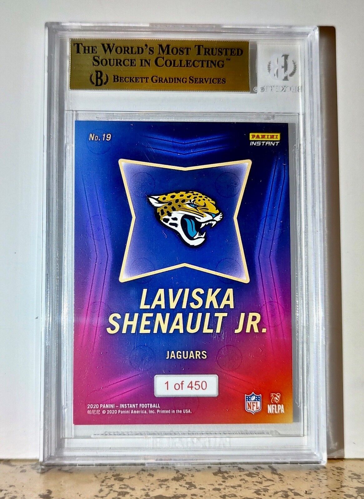 Laviska Shenault Jr. 2020 Panini NFL #19 Draft Rookie 1 of 450 BGS 9.5 Jaguars