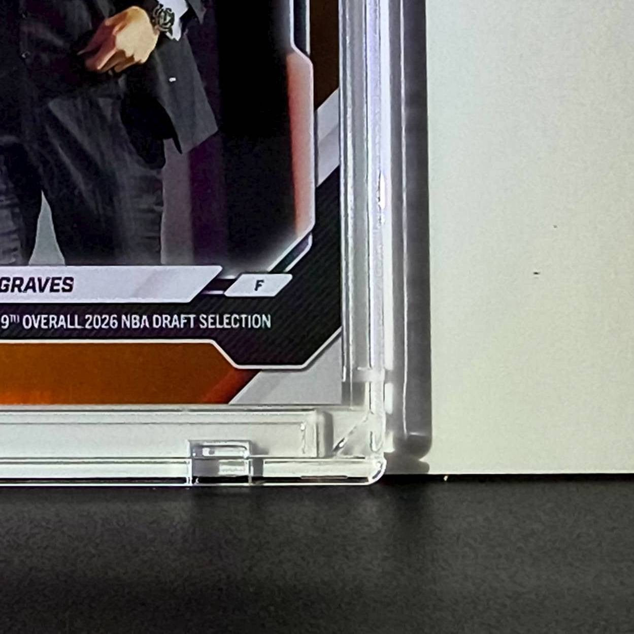 Allen Graves Rookie 2026-27 Topps NBA Draft #AGRA Orange Foil 21/25 Card Raptors