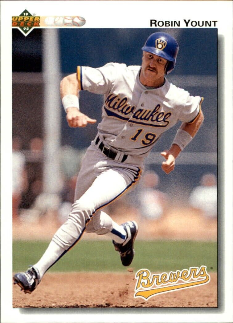 Robin Yount 1992 Upper Deck MLB #456 Baseball Card Milwaukee Brewers