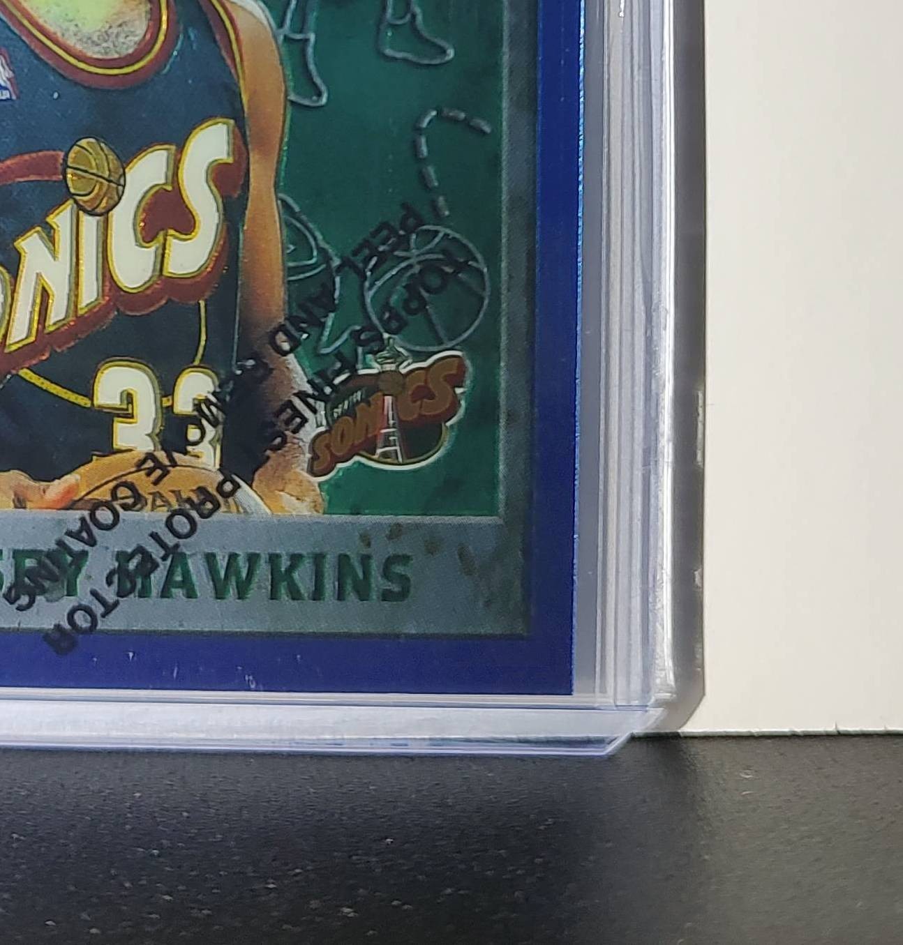 Hersey Hawkins 1995-96 Topps Finest NBA #235 Card SuperSonics