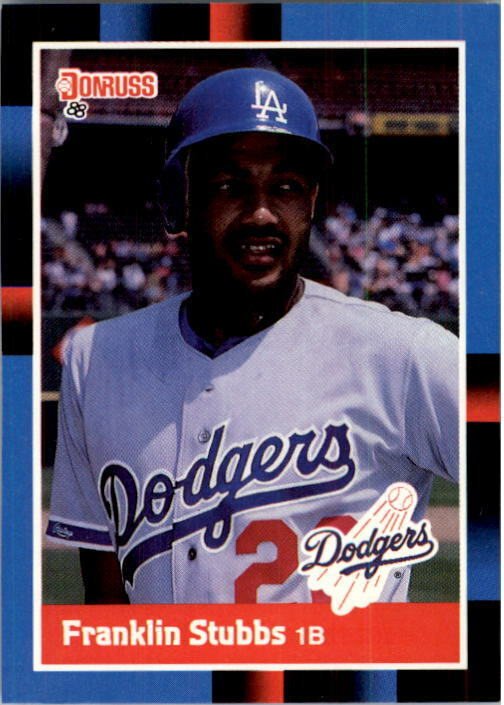 1988 Franklin Stubbs Donruss Baseball Card #218