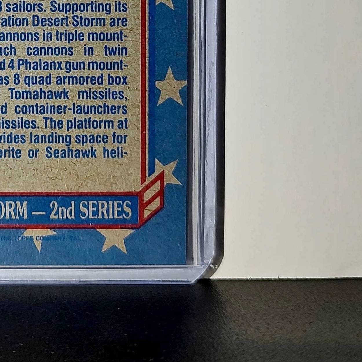 USS Wisconsin 1991 Topps Desert Storm #122 Card